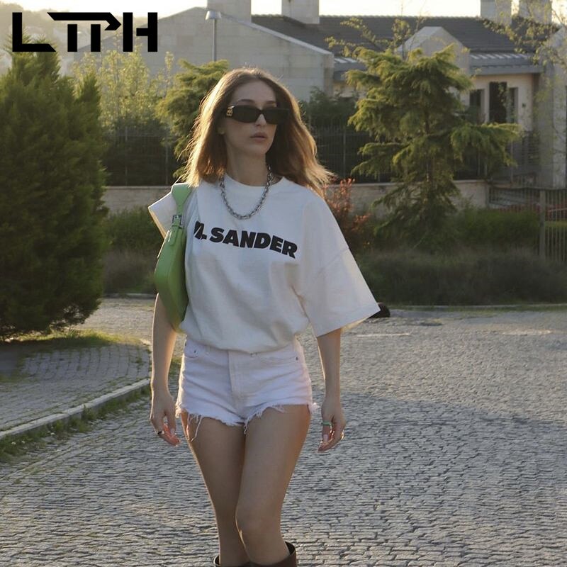 LTPH streetwear  ݹ    㸮 û Ƽ Ǽ縮 burrs ĳ־ ª  2022  ο 